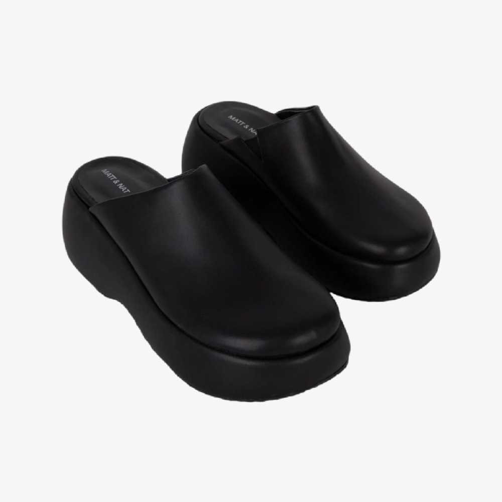 Matt & Nat - JUNE Women's Vegan Mules Black - EU 40 US 9